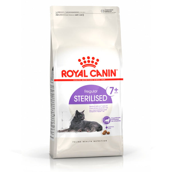 Royal Canin stérilisé 7+: nourriture spécialisée pour les chats stérilisés sur 7 ans