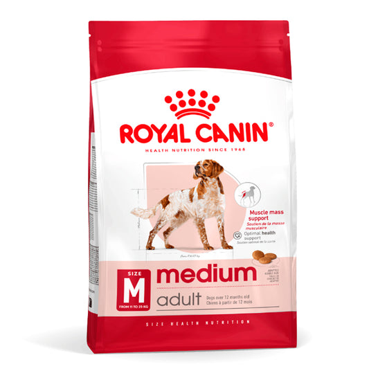 Adulte moyen de la canin royal: nutrition spécialisée pour les chiens moyens au stade adulte