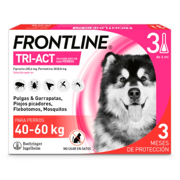 Frontline Tri-Act 40-60 Kg 3 Pipettes