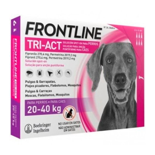 Frontline Tri-Act 20-40 Kg de 6 Pipettes