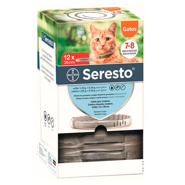 Pack 12 Collier Antiparasitaire Seresto pour Chat