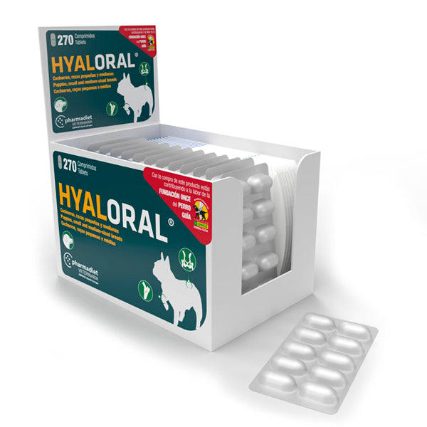 Pharmadiet Hyaloral Petites et Moyennes Races 270 Comprimés