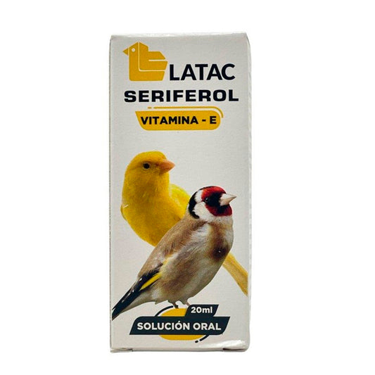 Latac Seriferol Vitamine E 150 ml - Vitamine Stimulante pour la Reproduction et la Vitalité des Oiseaux