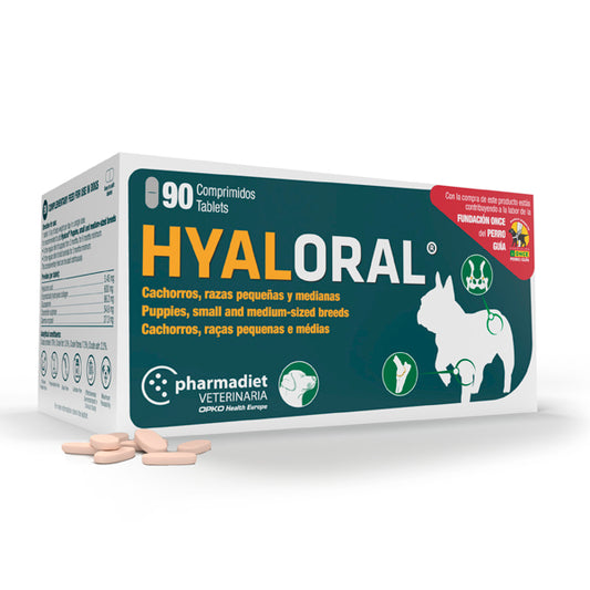 Pharmadiet Hyaloral Petites et Moyennes Races 90 Comprimés