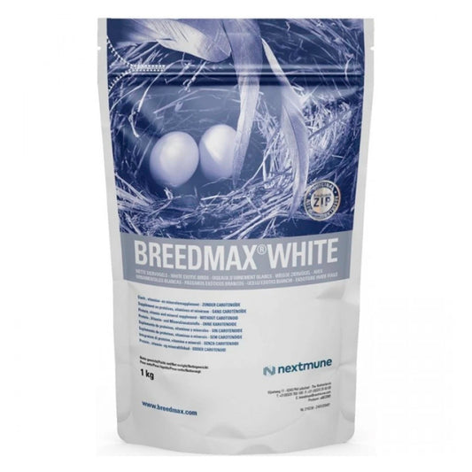 Breedmax White: Supplément premium pour les oiseaux, améliore l'élevage et la santé