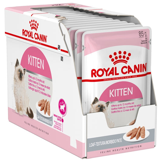 Kitten royal canin: nourriture humide sur chat pour chatons, 125gr 12 enveloppe pack