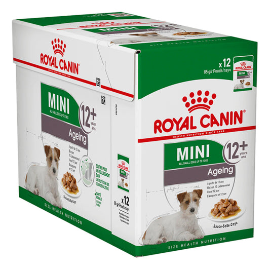 Royal Canin Mini Aging +12 Wet: Food Specialized Force for Mini plus âgé, 125 g enveloppe Pack