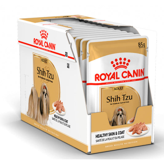 Royal Canin Shih Tzu: nourriture humide spécialisée pour Shih Tzus, pack d'enveloppe 125gr