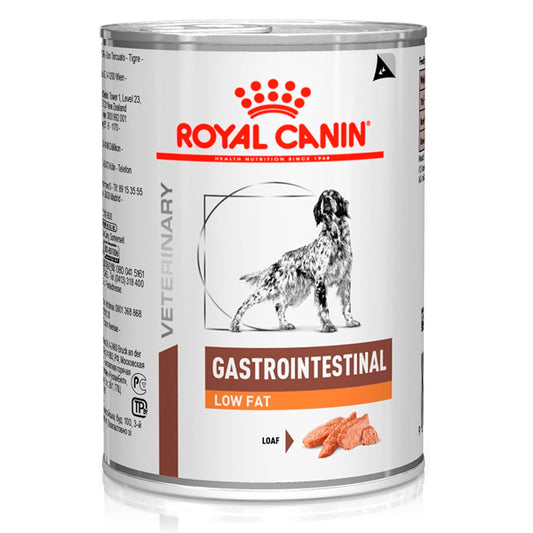 Royal Canin Canine Veterinary GastroIntestinal Low Fat Dog Canette de 12x410 g