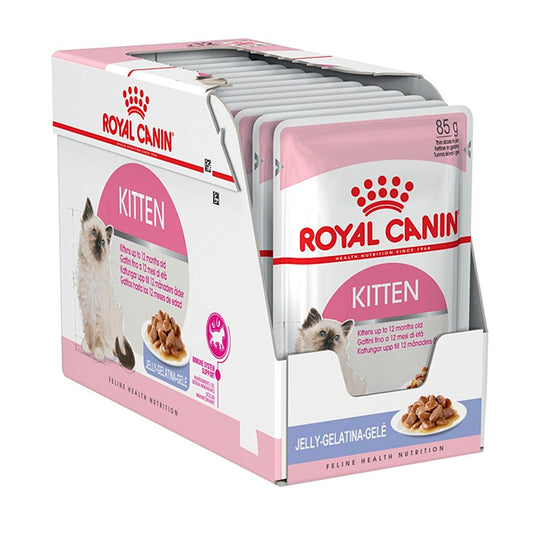 Kitten Royal Canin: nourriture de glatin humide pour chatons, pack d'enveloppe 125gr