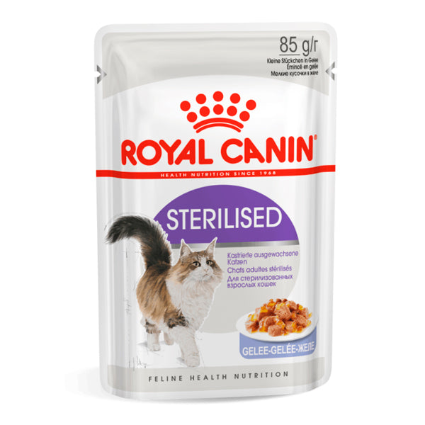 Canin royal stérilisé: nourriture humide chez les chats stérilisés, paquet d'enveloppe 125 g